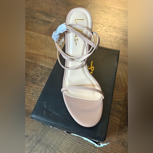 NWT Lulus “SYDD” Nude Ankle Wrap High Heel Sandals Size 11 - Picture 3 of 5